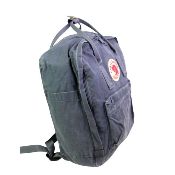 FJALLRAVEN KANKEN GRAY COTTON CANVAS BACKPACK LAPTOP SHOULDER BAG HANDBAG PURSE - Picture 3 of 13